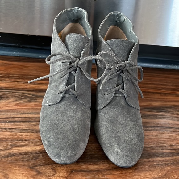 NWOT Via Spiga Sophie Lace Up Wedges - Picture 3 of 16